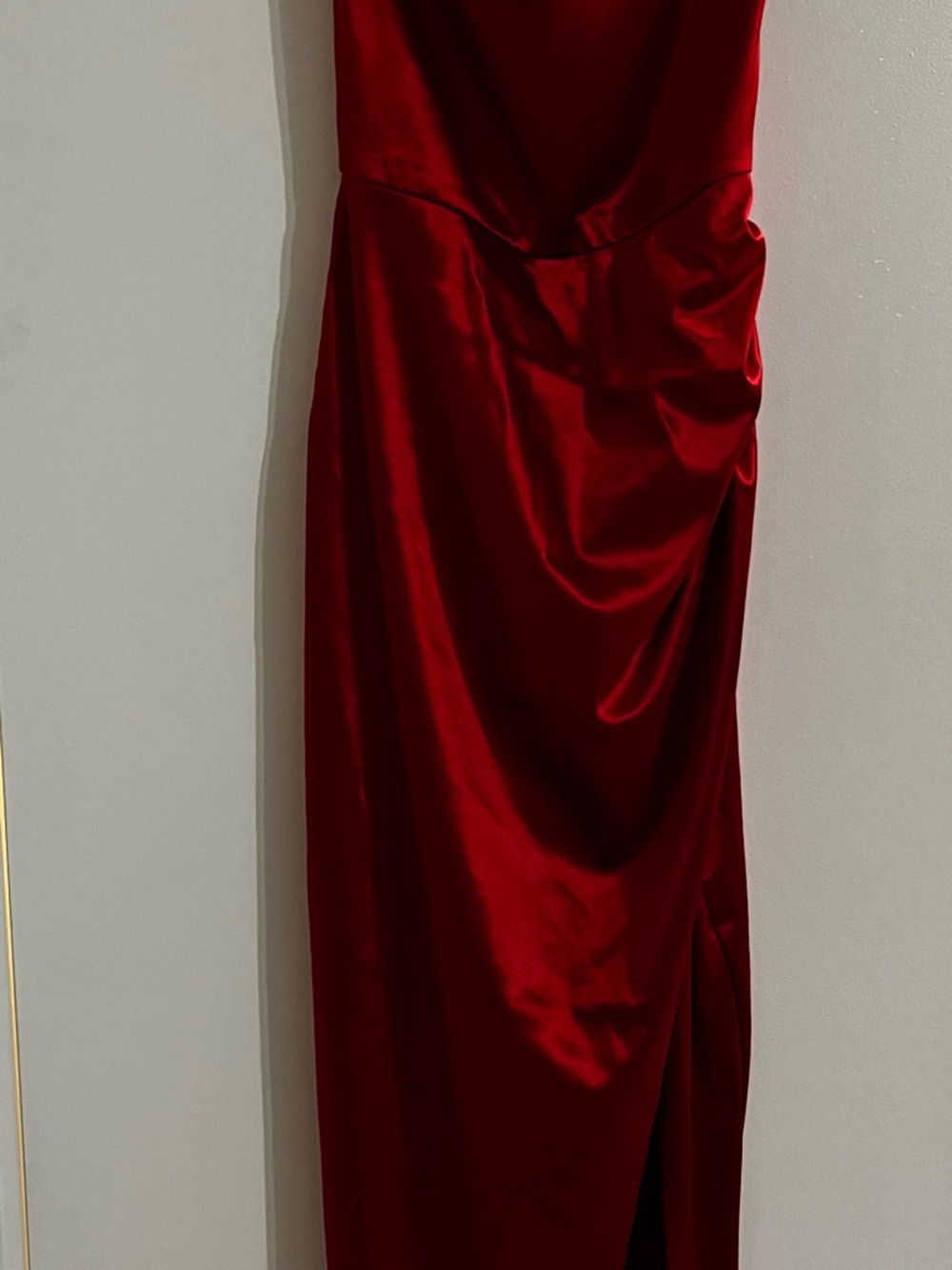 Forever 21 Red Satin midi Dress